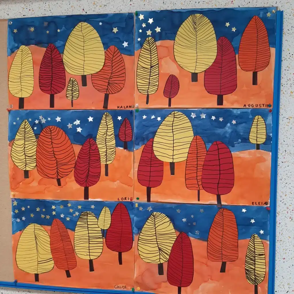 Forêt d'automne — inspiration arts graphiques