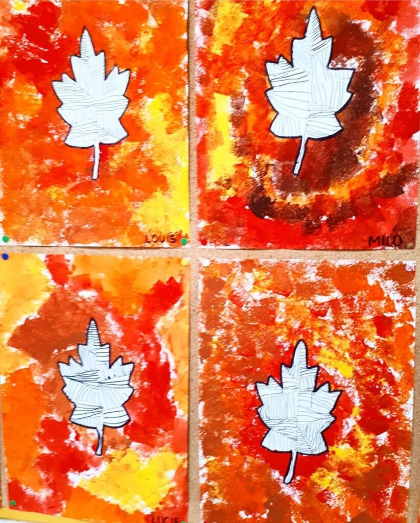 Graphisme feuille d'automne