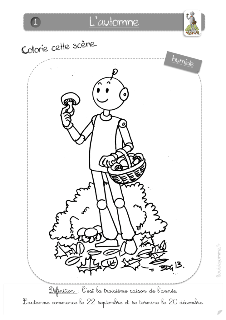 Coloriages de l'automne — BDG