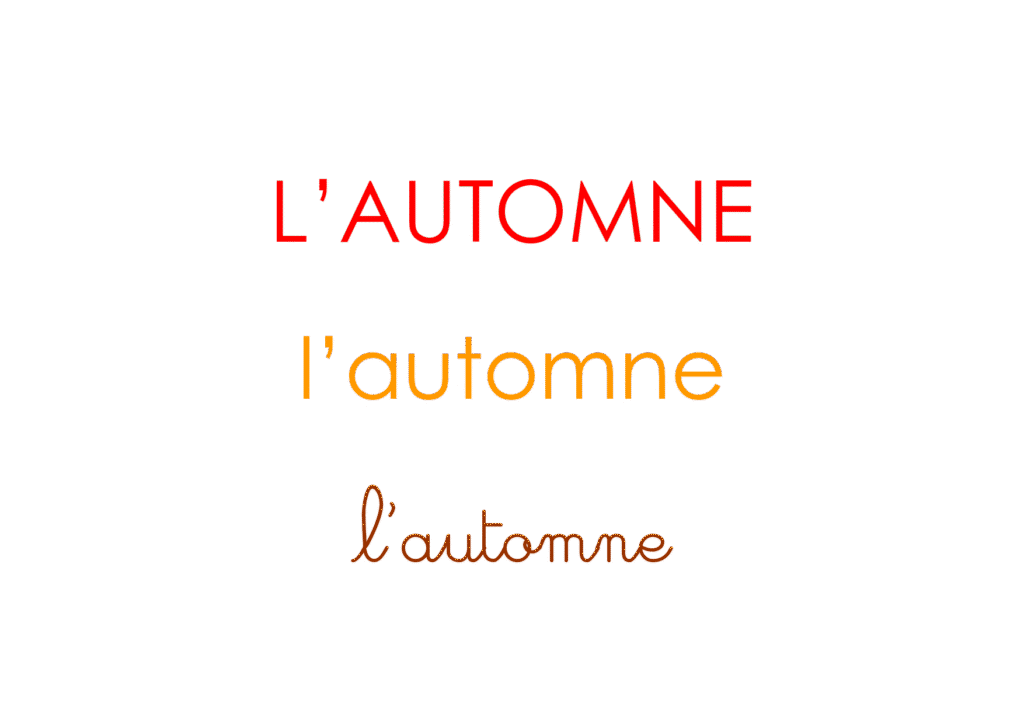 Diaporama album de l'automne