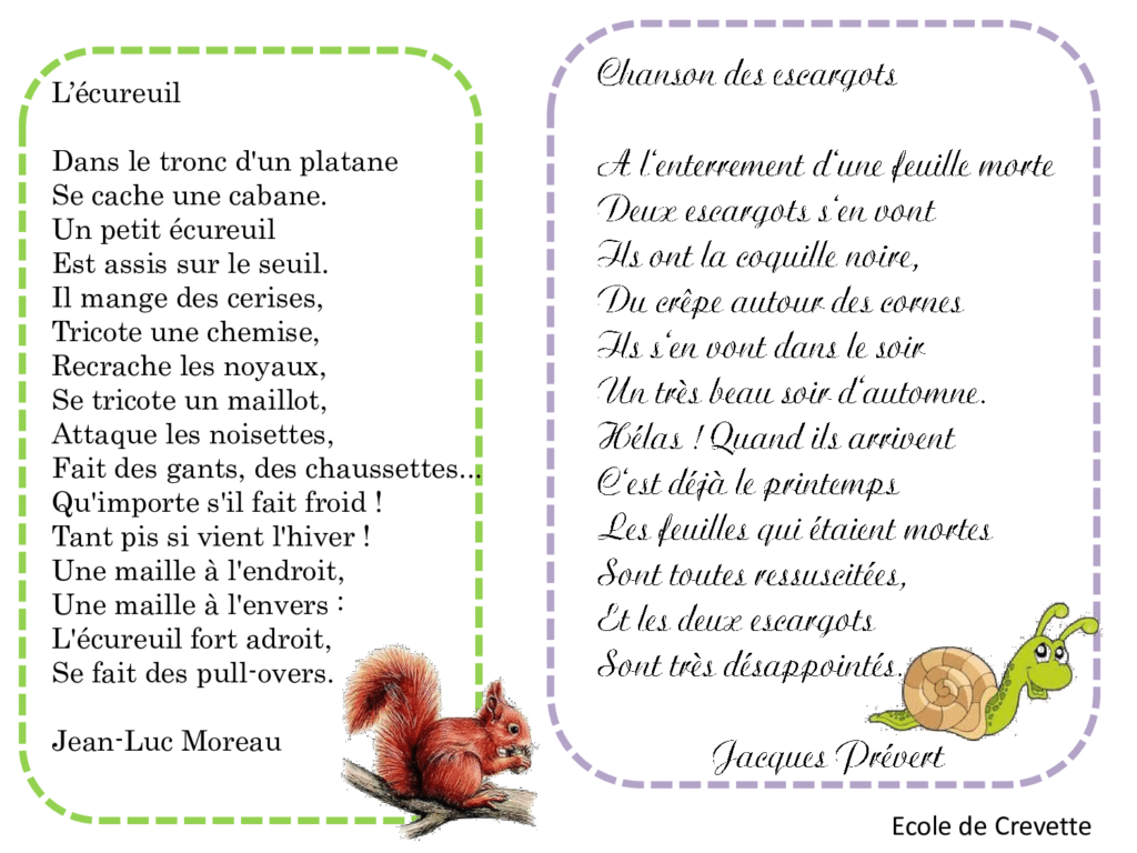 Sélection de poésies de l'automne